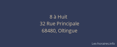 8 &agrave; Huit
