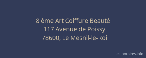 8 ème Art Coiffure Beauté