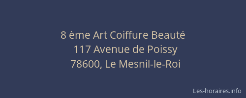 8 &egrave;me Art Coiffure Beaut&eacute;