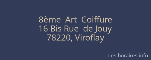 8ème  Art  Coiffure