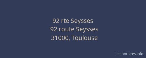 92 rte Seysses