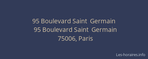 95 Boulevard Saint  Germain