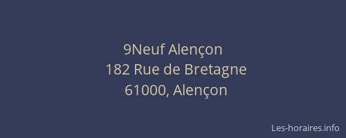 9Neuf Alençon