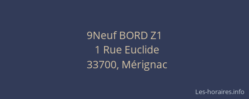 9Neuf BORD Z1