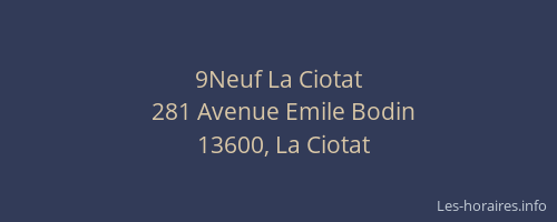 9Neuf La Ciotat