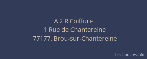 A 2 R Coiffure