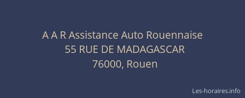A A R Assistance Auto Rouennaise