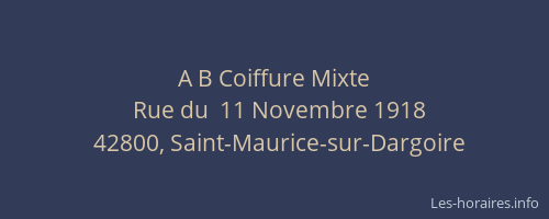 A B Coiffure Mixte