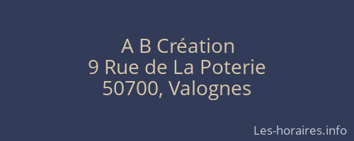 A B Création