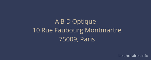A B D Optique