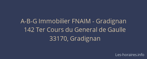 A-B-G Immobilier FNAIM - Gradignan