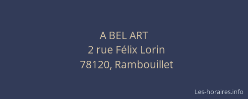 A BEL ART