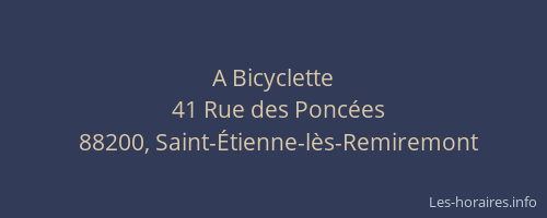 A Bicyclette