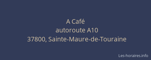 A Caf&eacute;