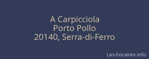 A Carpicciola