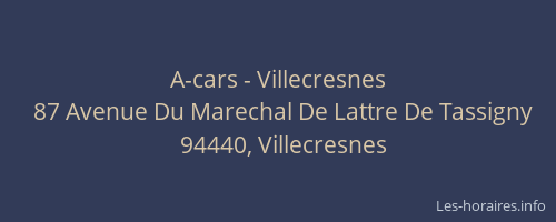 A-cars - Villecresnes