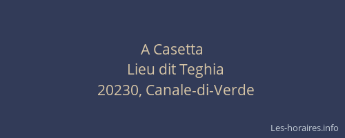 A Casetta