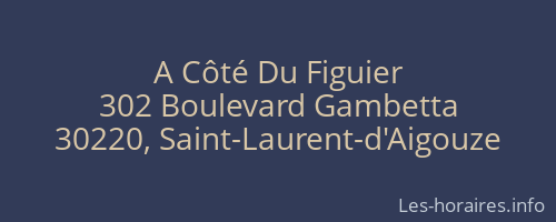 A Côté Du Figuier