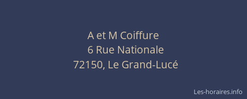 A et M Coiffure
