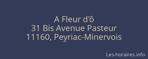 A Fleur d'ô