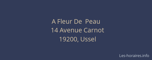 A Fleur De  Peau