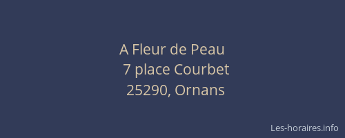 A Fleur de Peau