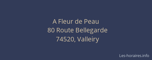 A Fleur de Peau