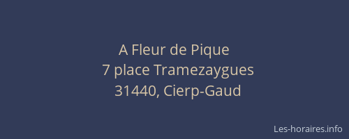 A Fleur de Pique