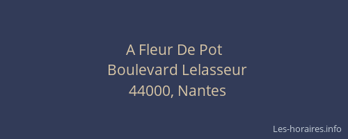A Fleur De Pot