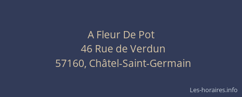 A Fleur De Pot