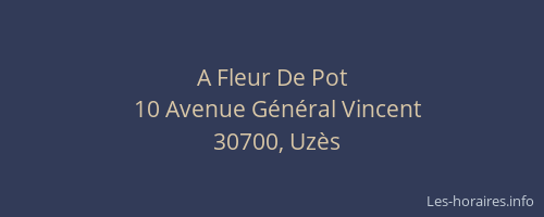 A Fleur De Pot