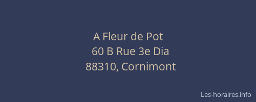 A Fleur de Pot