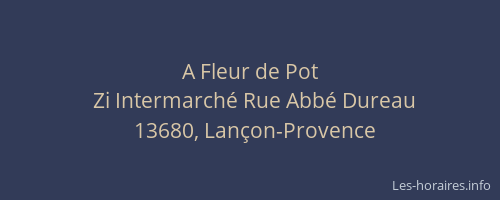 A Fleur de Pot