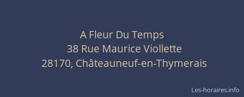 A Fleur Du Temps