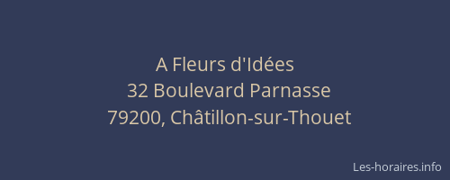 A Fleurs d'Id&eacute;es