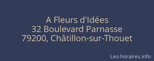 A Fleurs d'Idées