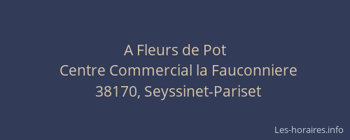 A Fleurs de Pot