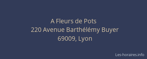 A Fleurs de Pots