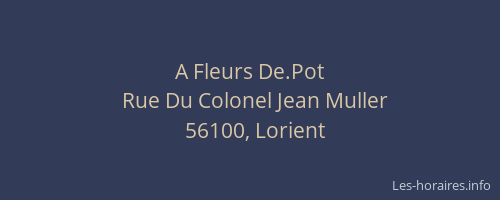 A Fleurs De.Pot