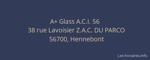 A+ Glass A.C.I. 56