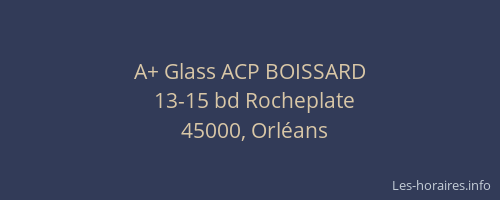A+ Glass ACP BOISSARD
