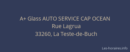 A+ Glass AUTO SERVICE CAP OCEAN