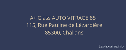 A+ Glass AUTO VITRAGE 85