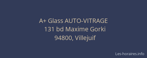 A+ Glass AUTO-VITRAGE