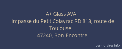 A+ Glass AVA