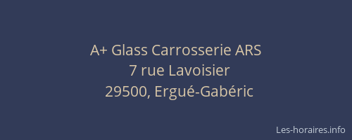 A+ Glass Carrosserie ARS