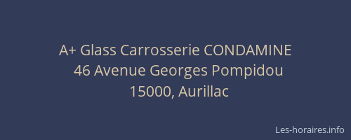 A+ Glass Carrosserie CONDAMINE