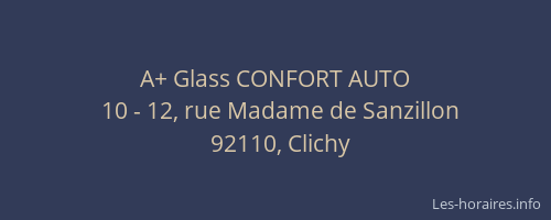 A+ Glass CONFORT AUTO
