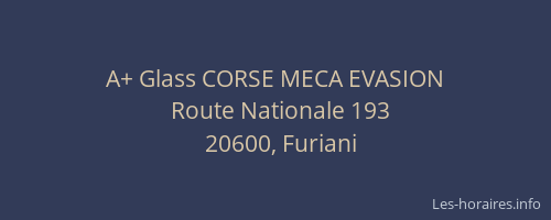 A+ Glass CORSE MECA EVASION