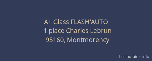 A+ Glass FLASH'AUTO